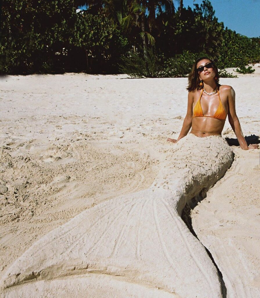 From Passion Fruit to Mermaid Tails. Hailey Bieber's Playful Rhode Promo