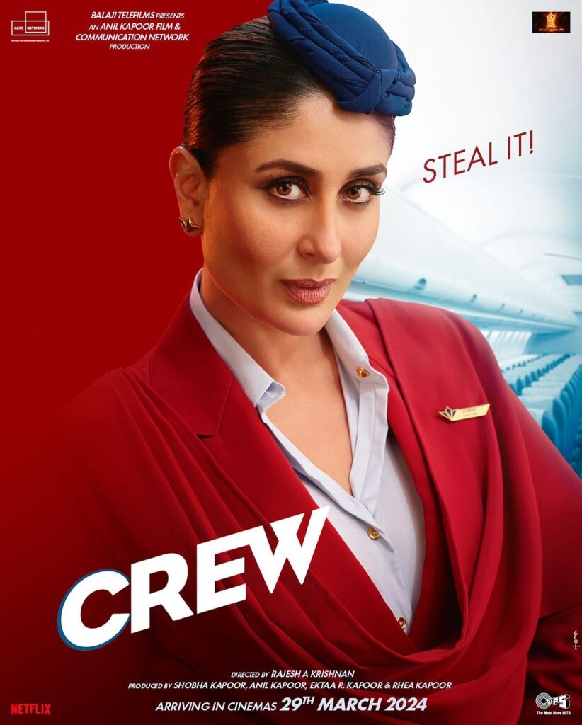 Kareena Kapoor's look for the teaser of Crew
