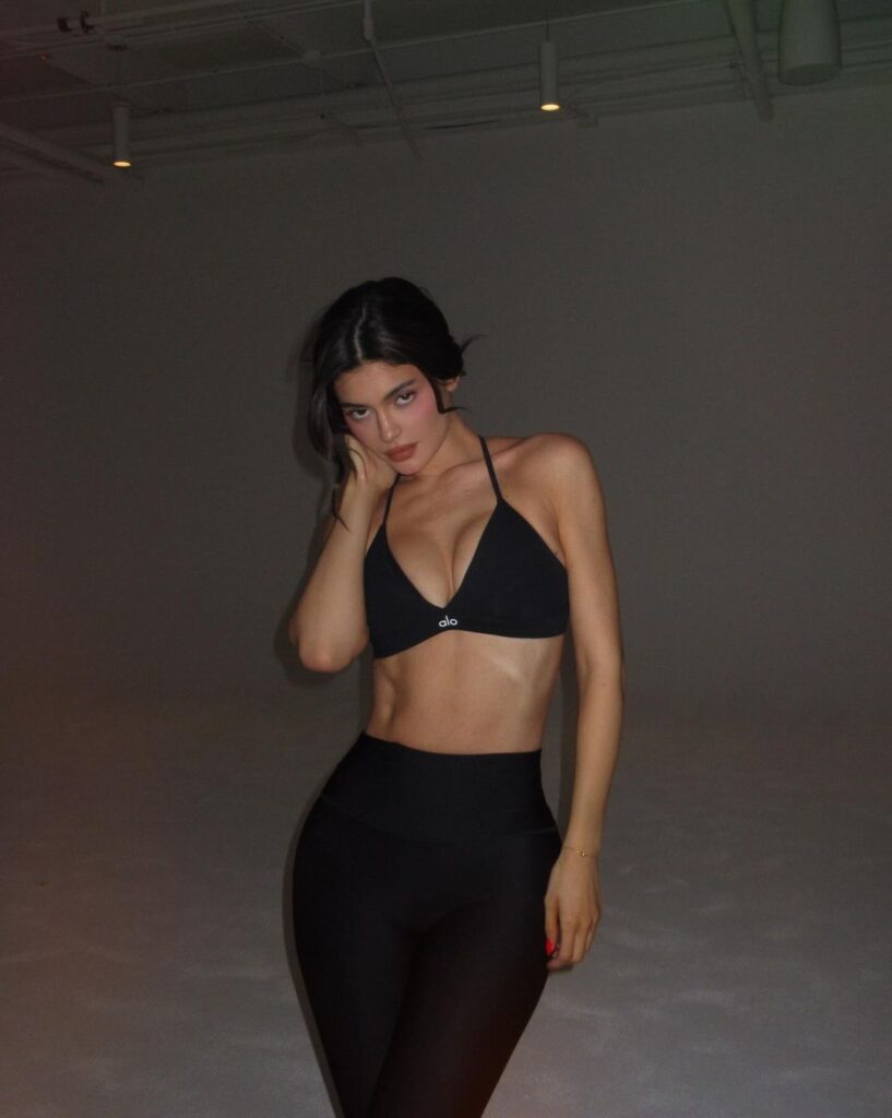 Kylie Jenner's Alo Sports Bra Seduction