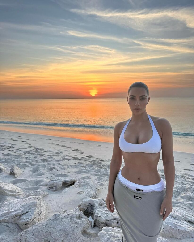 Kim Kardashiyan’s bikini picture from in Turks & Caicos