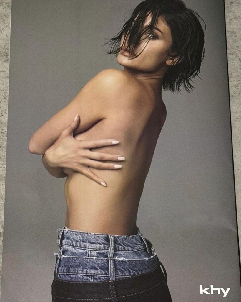 Kylie Jenner Topless photo For Khy's latest collection