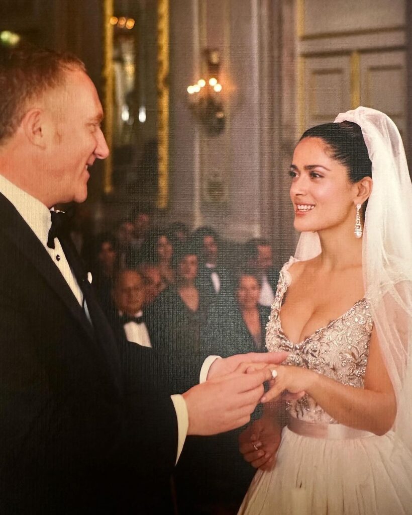 Salma Hayek's marriage photo