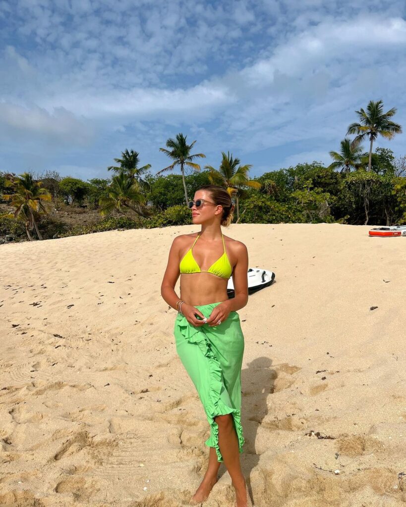 Sofia Richie wears vibrant bathing suits