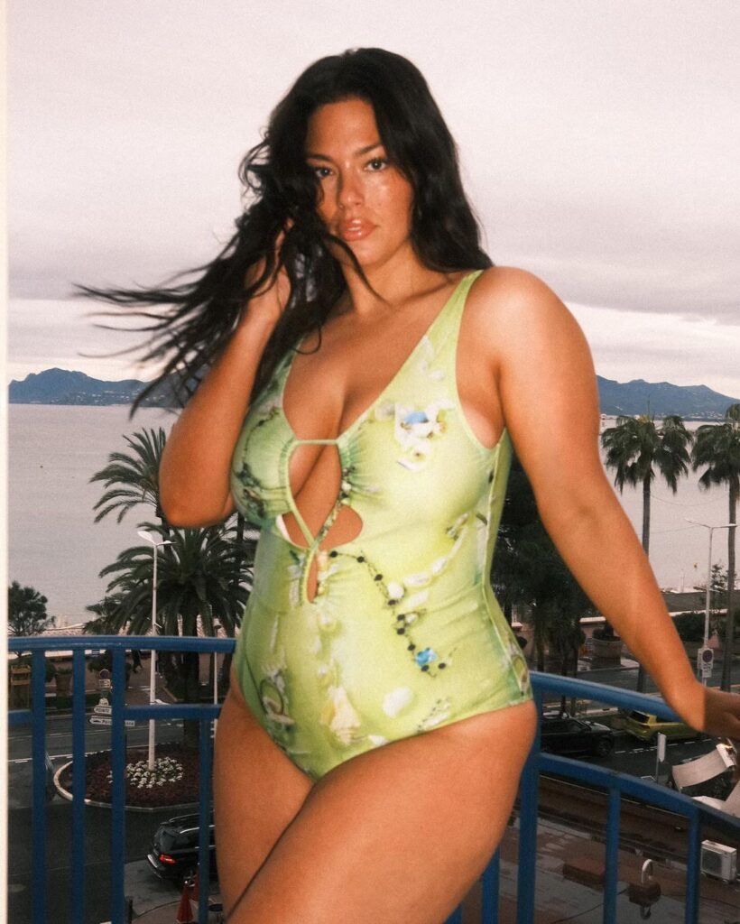 Cannes vacation photos of Ashley Graham