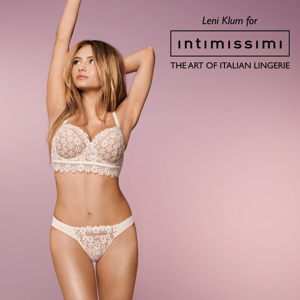  Heidi Klum and Leni Klum Rock Matching Lingerie for Intimissimi 2024