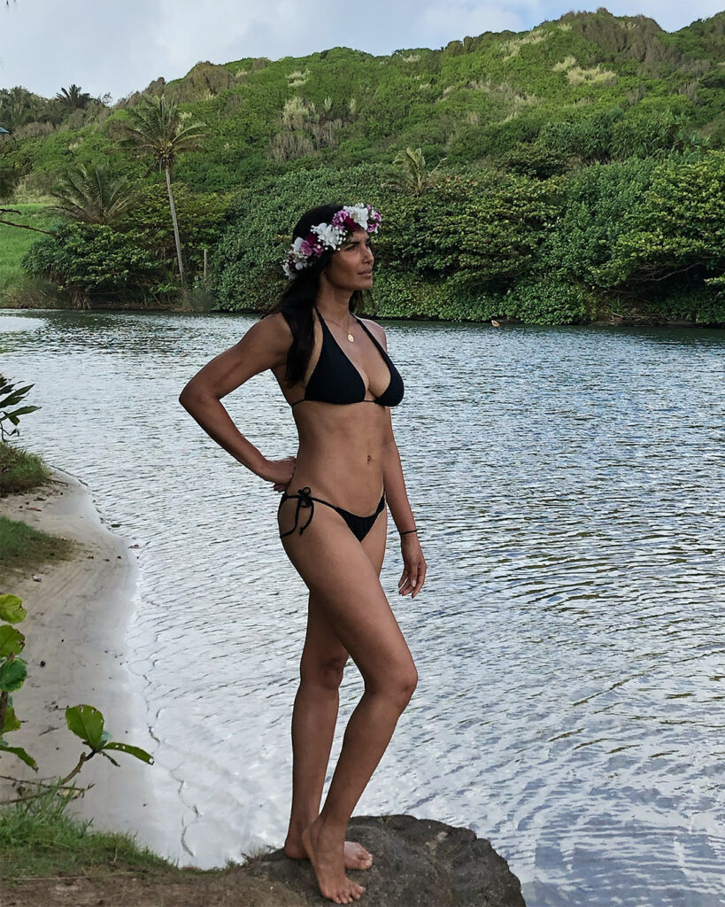 Padma Lakshmi's great bikini body at 51